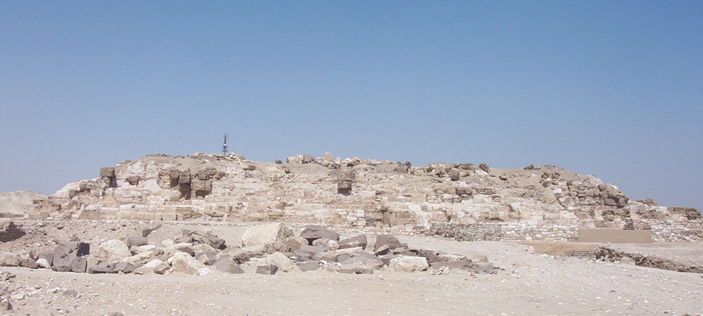 The pyramid of Djedefre in Abu Rawash