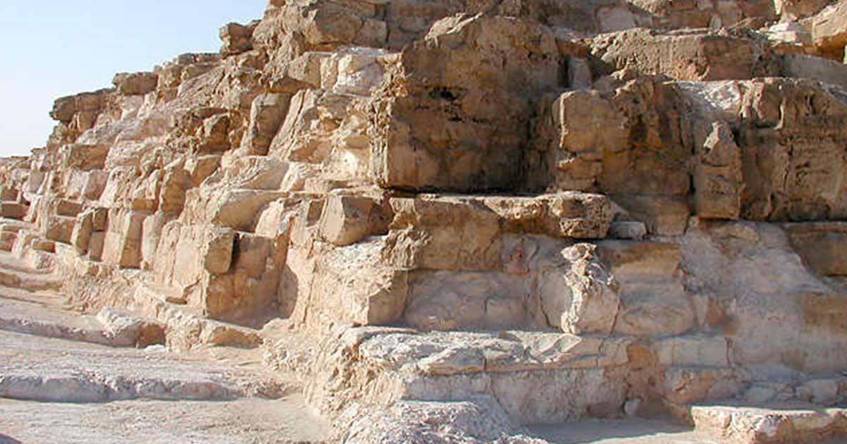 The pyramid of Djedefre in Abu Rawash